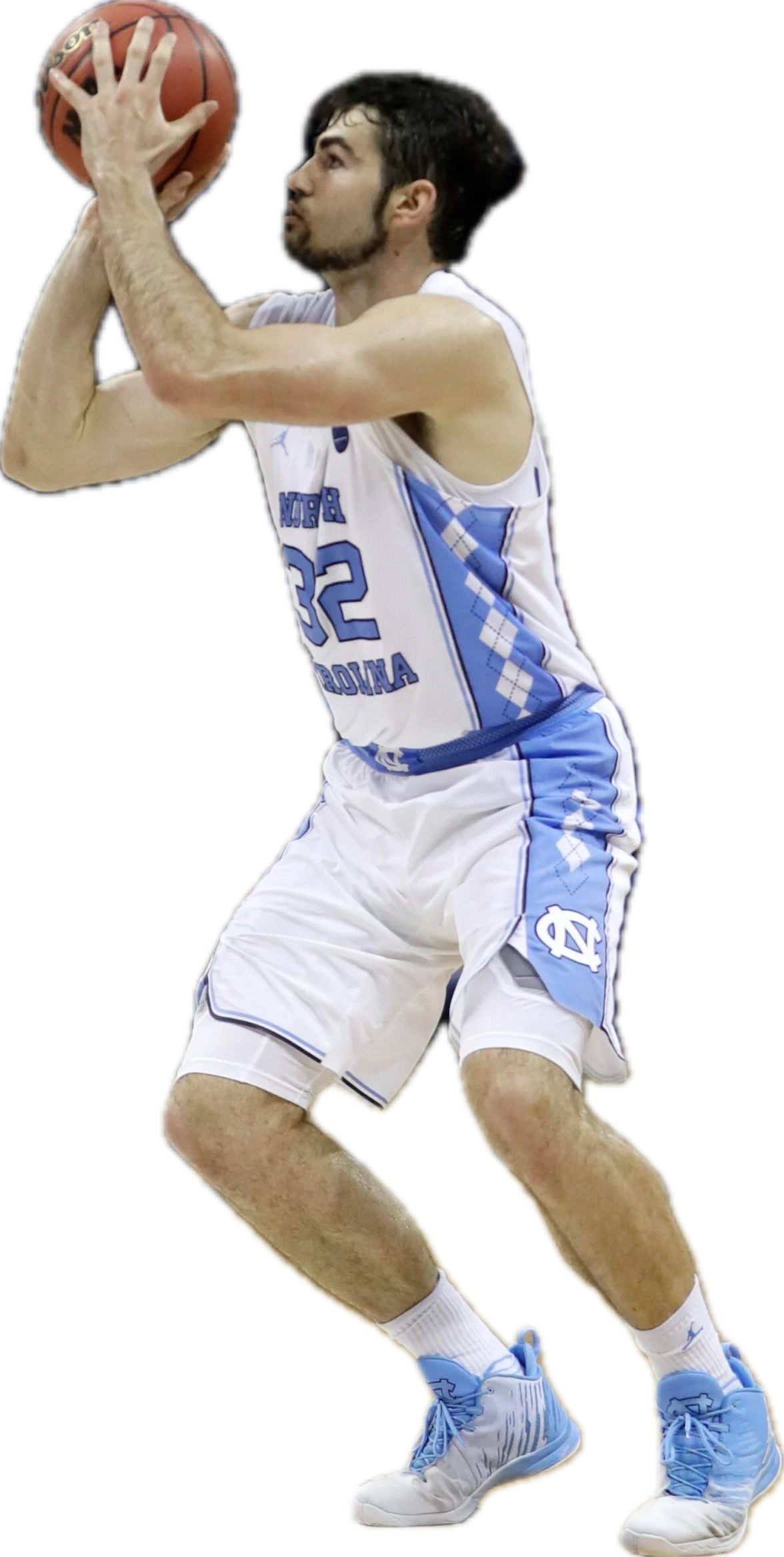 Luke Maye shoots vs Kentucky